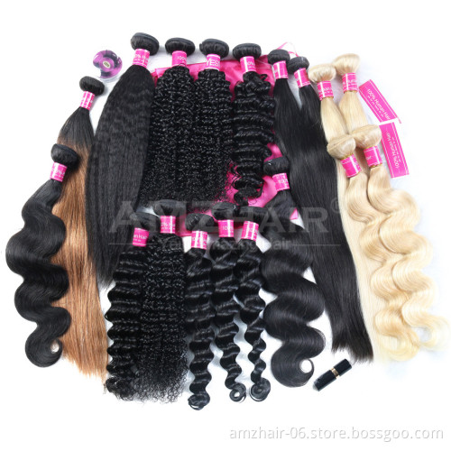 Unprocessed Raw Brazilian Virgin Cuticle Aligned Human Hair Extension Wholesale Natural Remy Human Hair Bundle Products Cheap